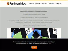 Tablet Screenshot of penguinpartnerships.co.uk